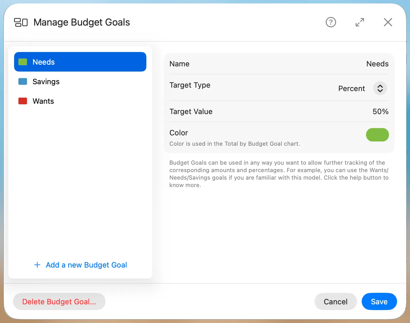 Add Budget