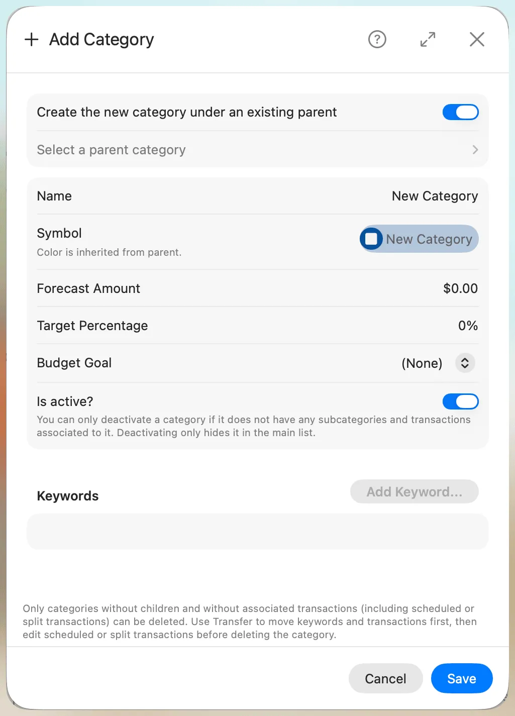 Add Category