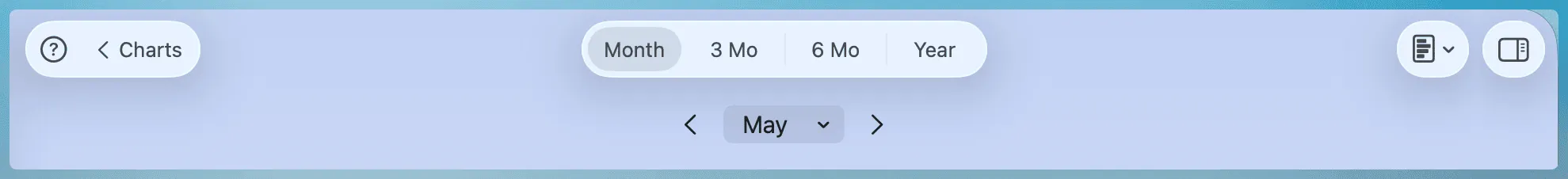 Common Toolbar Month