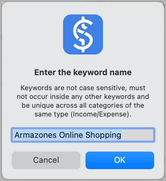 Edit Keyword