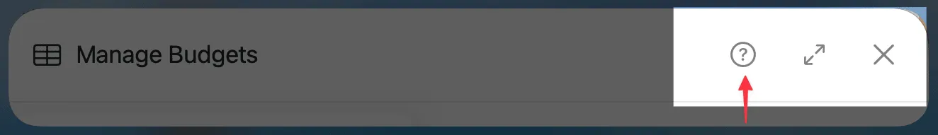 Basic Toolbar buttons