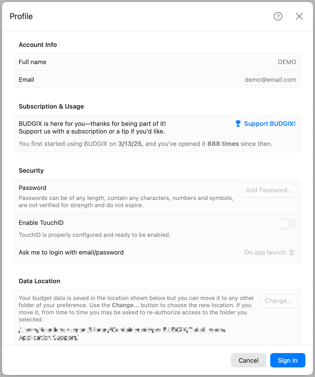 Demo Profile (Demo)