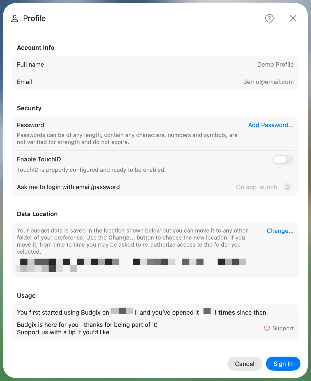 Demo Profile (Demo)