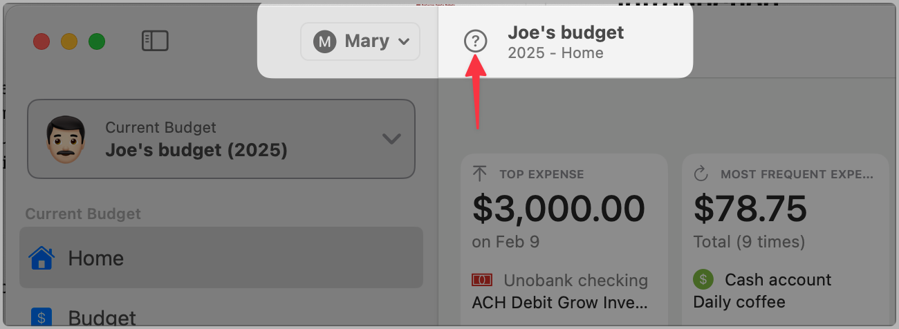 Basic Toolbar buttons